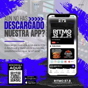 Descarga la nueva APP de Ritmo FM e interactua con nosotros